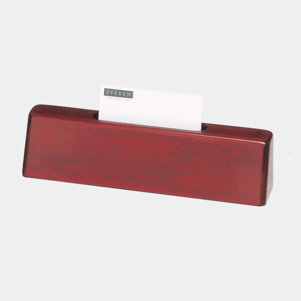 8 1/4" x 2" x 1 1/4" Piano Finish Nameplate with Business Card Holder, Plate Not Included Thumbnail
